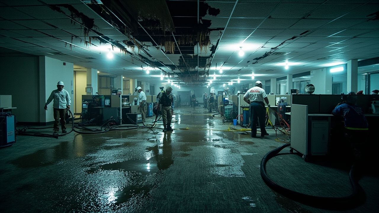 How Professional Office Building Water Restoration Protects Your Assets