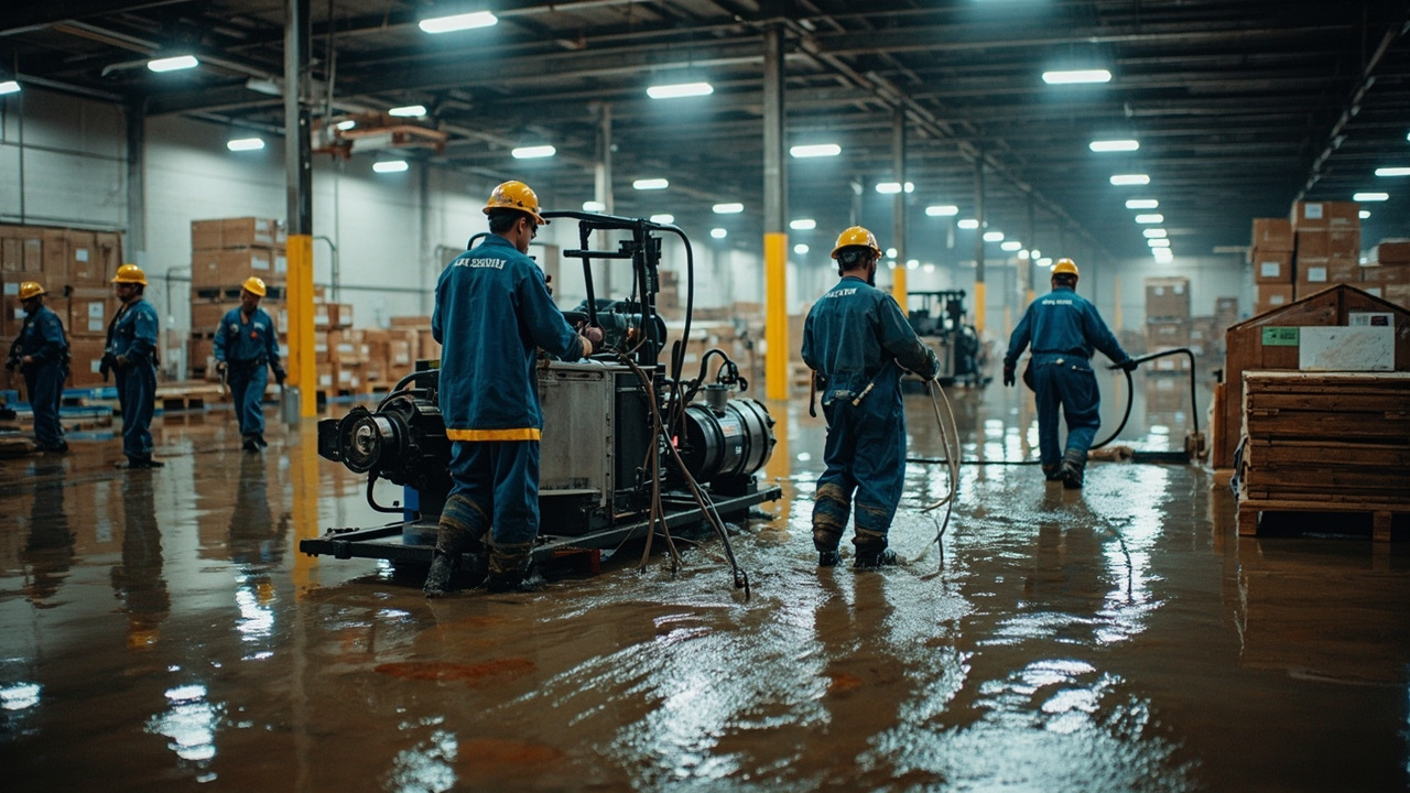 How Professional Warehouse Water Mitigation Protects Business Continuity