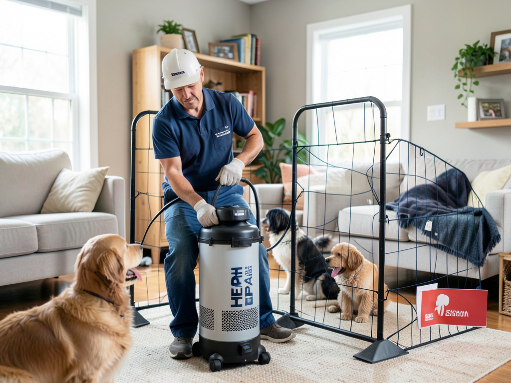 How to keep your pets safe and comfortable during a water restoration project