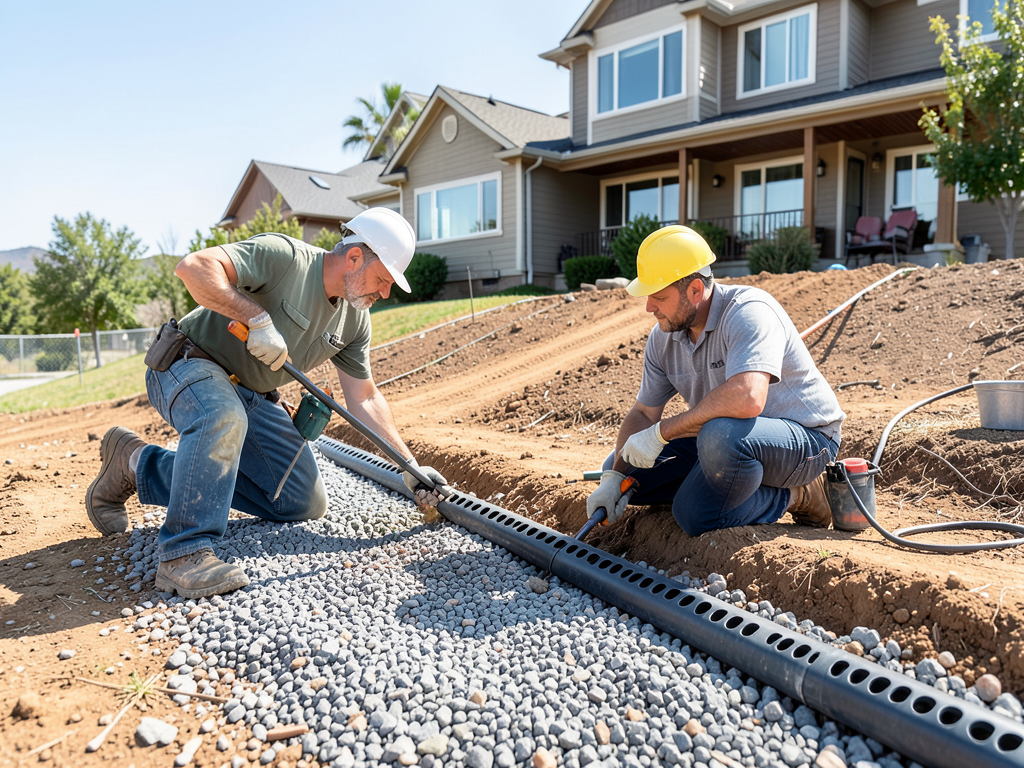 Managing drainage issues and water runoff for home