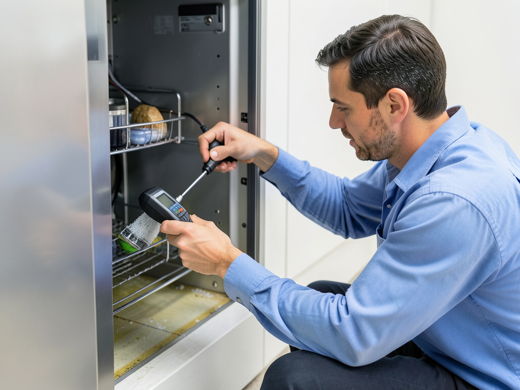 What to do if your refrigerator water line starts leaking in the kitchen