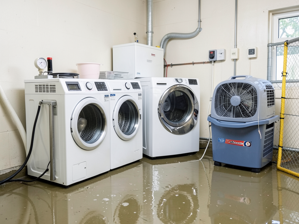 What to do when your washing machine overflows in a Sycamore Highlands laundry room